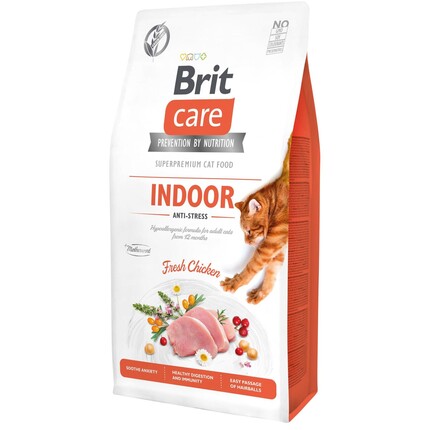 Сухой корм для кошек Brit Care Grain-Free Indoor Anti-Stress Fresh Chicken