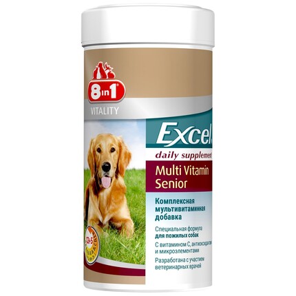 Вітаміни для літніх собак 8in1 Excel Multi Vitamin Senior