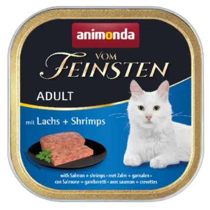 Влажный корм для котов Animonda Vom Feinsten Adult Salmon + Shrimps (лосось и креветки)