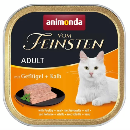 Вологий корм для котів Animonda Vom Feinsten Adult Poultry + Veal (птиця та телятина)