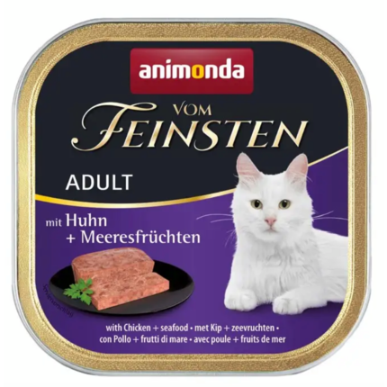 Влажный корм для котов Animonda Vom Feinsten Adult Chicken + Seafood (курица и морепродукты)