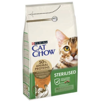 Сухий корм для котів Purina Cat Chow Sterilised Turkey (індичка)