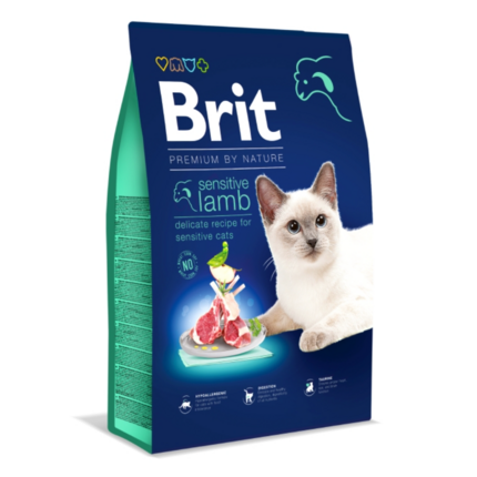 Сухой корм для кошек Brit Premium by Nature Sensitive Lamb (ягненок)