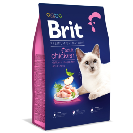 Сухий корм для котів Brit Premium by Nature Adult Chicken (курка)