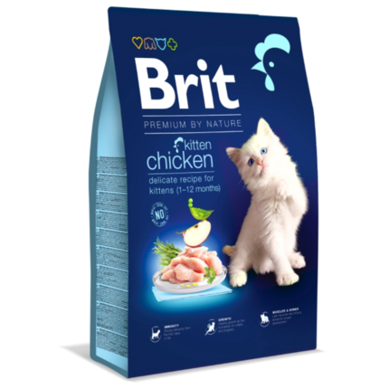 Сухой корм для котят Brit Premium by Nature Kitten Chicken (курица)