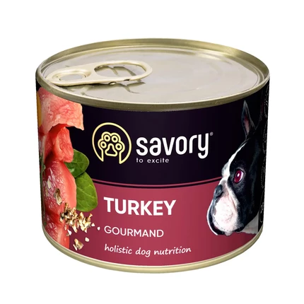 Вологий корм для собак Savory Gourmand Turkey (індичка)