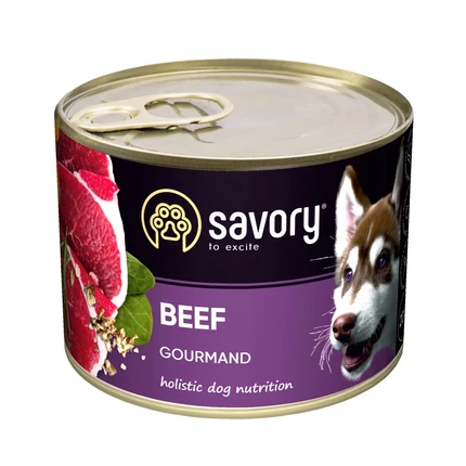 Влажный корм для собак Savory Gourmand Beef (говядина)