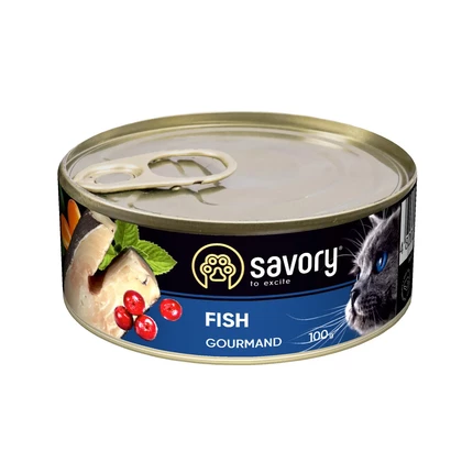 Вологий корм для котів Savory Gourmand Fish (риба)