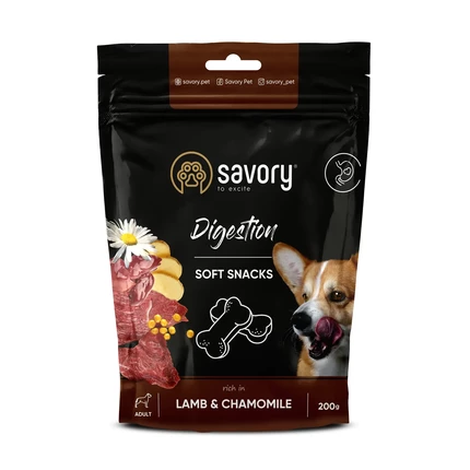 Лакомства для собак Savory Digestion Soft Snacks Lamb & Chamomile (ягненок и ромашка)