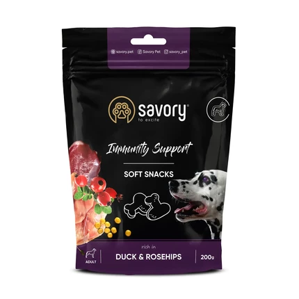 Лакомства для собак Savory Immunity Support Soft Snacks Duck & Rosehips (утка и шиповник)
