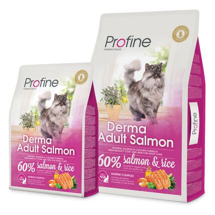Сухой корм для котов Profine Cat Derma Adult Salmon