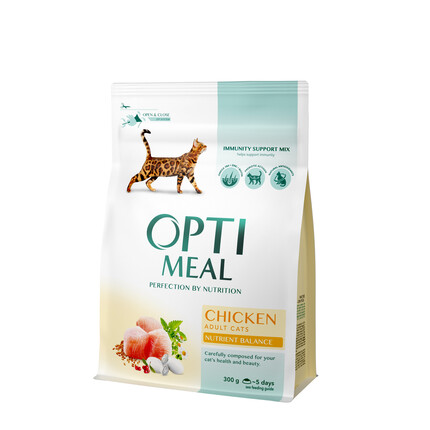 Сухой корм для кошек Optimeal Cat Adult Chicken